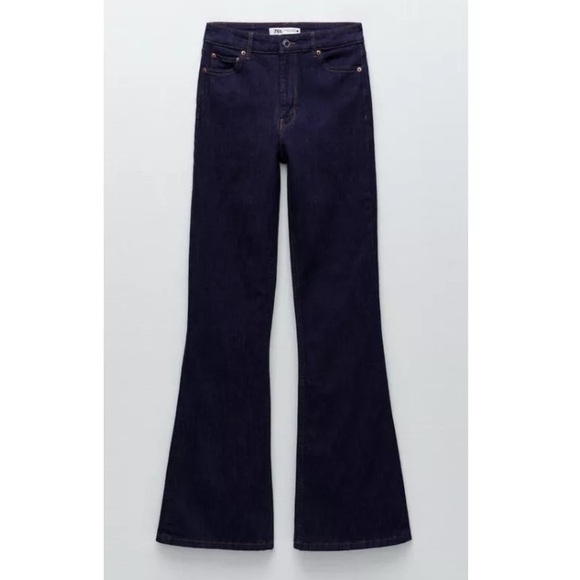 Zara Skinny High Rise Flare Jeans - Picture 2 of 6